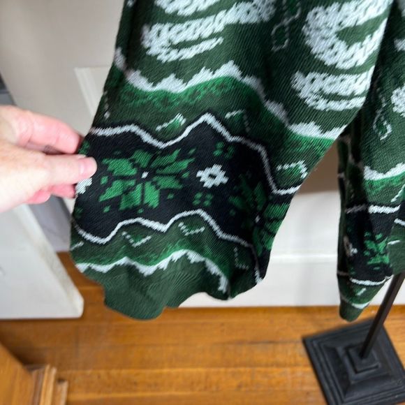 Hot Topic Harry Potter Slytherin Fair Isle Cardigan Sweater Size Medium - Picture 5 of 6